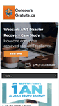 Mobile Screenshot of concours-gratuits.ca
