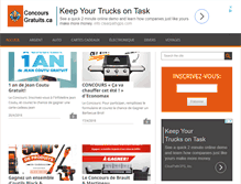 Tablet Screenshot of concours-gratuits.ca